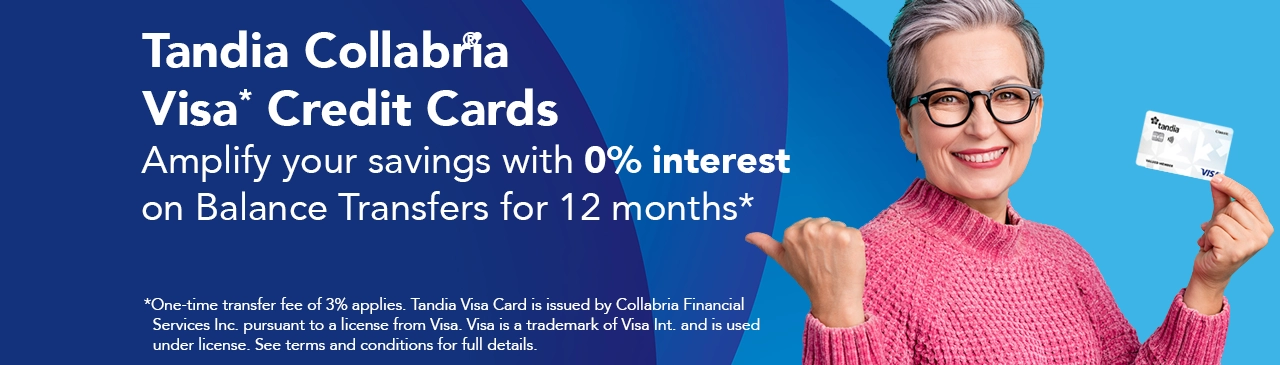 Tandia Collabria Visa Cards